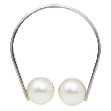 Pre Owned Chanel Double Pearl Choker Necklace