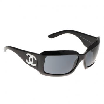 Pre Owned Chanel Black 5076 Rectangle Sunglasses