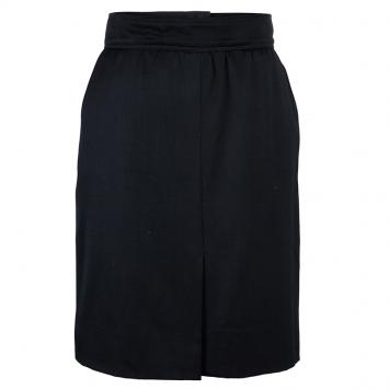 Pre Owned Chanel Black Pencil Skirt M