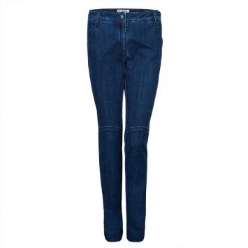 Pre Owned Chanel Indigo Dark Wash Denim Boot Cut Jeans M