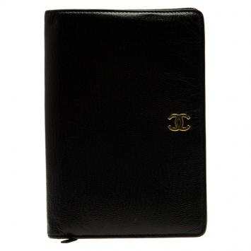 Pre Owned Chanel Black Leather CC Bi-Fold L-Yen Wallet
