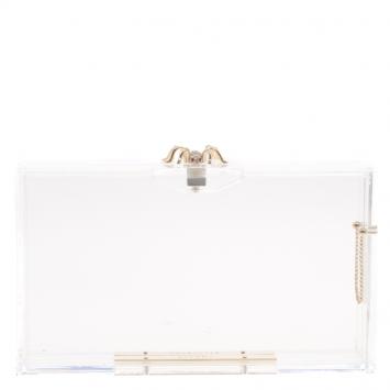 Pre Owned Charlotte Olympia Perspex Spider Pandora Box Clutch