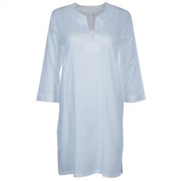 Pre Owned Chloe White Cotton Long Sleeve Tunic Top M