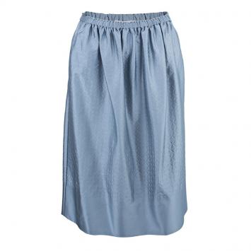 Pre Owned Chloe Silver Quilted Skirt S
