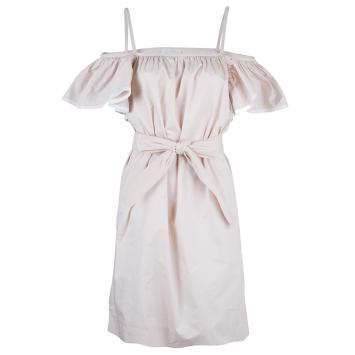 Pre Owned Chloe Pink Butterfly Sleeve Dress S