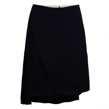 Pre Owned Chloe Black Crepe Skirt L