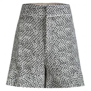 Pre Owned Chloe Monochrome Textured High Waist Shorts M