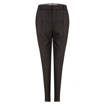 Pre Owned Chloe Brown Wool Straight Fit Trousers M