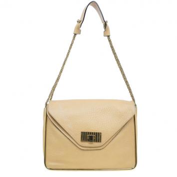 Pre Owned Chloe Camel Leather Medium Sally Crossbody Bag