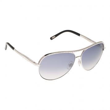 Pre Owned Chopard Silver SCH807S Aviators