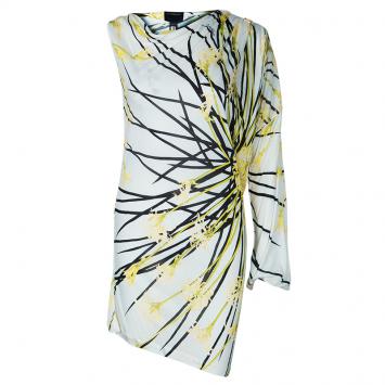 Pre Owned Class by Roberto Cavalli One Shoulder Printed Dress M