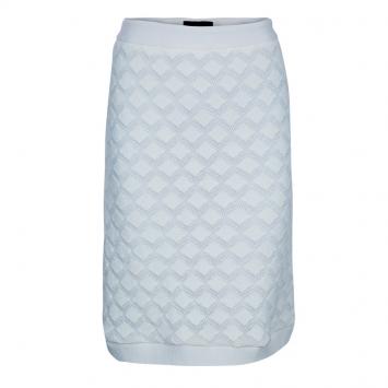 Pre Owned Derek Lam White Crochet Skirt S