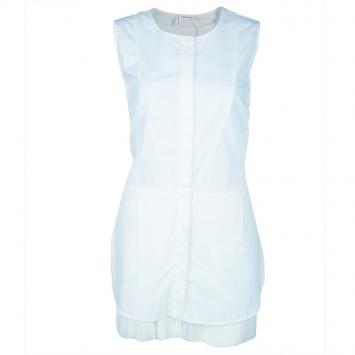 Pre Owned Derek Lam White Sleeveless Cotton Shirt L