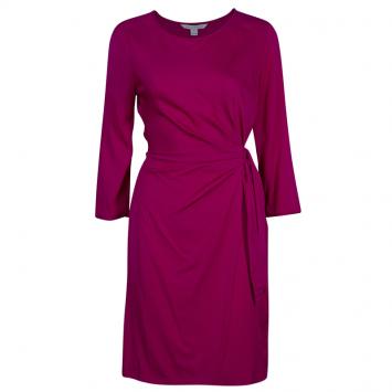 Pre Owned Diane Von Furstenberg Pink Zoe Dress M