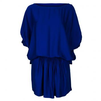 Pre Owned Diane Von Furstenberg Cobalt Handy Dress M
