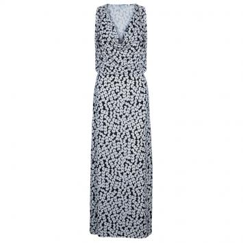 مملوكة مسبقًا Diane Von Furstenberg Monochrome Gili Print Dress L