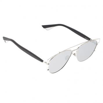 Pre Owned Dior Silver Technologic Cut Out Aviators