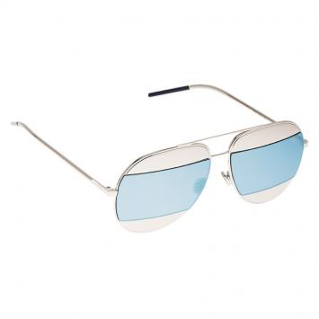 Pre Owned Dior Silver Split 1 Aviator Sunglasses