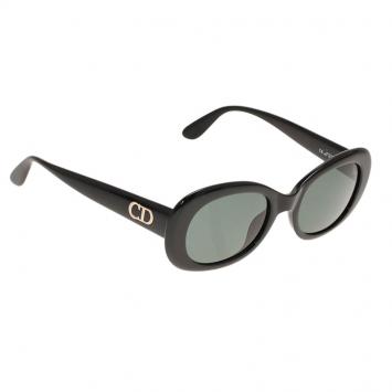 Pre Owned Dior Black Oval Sunglasses