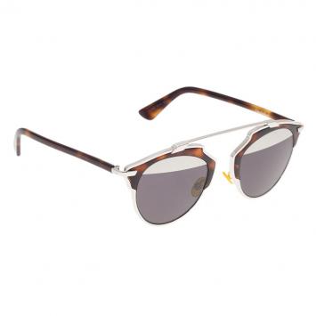 Pre Owned Dior Tortoise Frame So Real Round Sunglasses