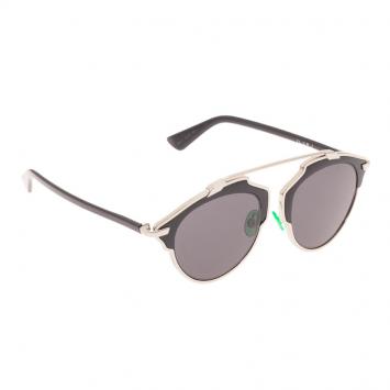 Pre Owned Dior Black So Real Round Sunglasses