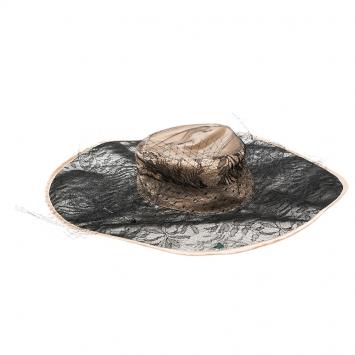 Pre Owned Dior Black Lace and Beige Silk Vintage Hat