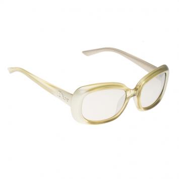 Pre Owned Dior Diorladycat2 Metallic Green Optyl Sunglasses
