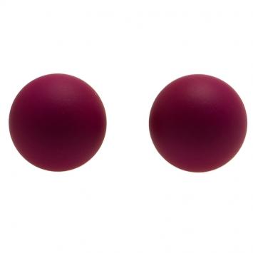 Pre Owned Dior Tribales Mise en Dior Matte Dark Pink Gold Tone Stud Earrings