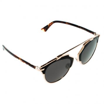Pre Owned Dior Black P7PY1 So Real Metal Round Sunglasses