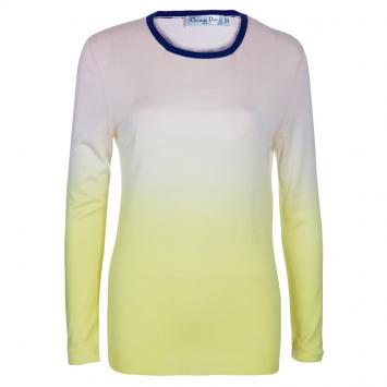 Pre Owned Dior Multicolor Ombre Sweater M