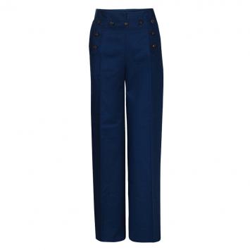 Pre Owned Dior Navy Blue Nautical Trousers M