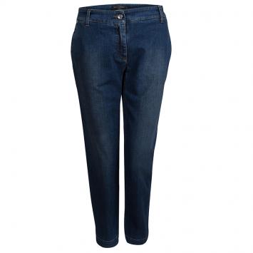 مملوكة مسبقًا Dolce and Gabbana Indigo Faded Denim Capri Pants M