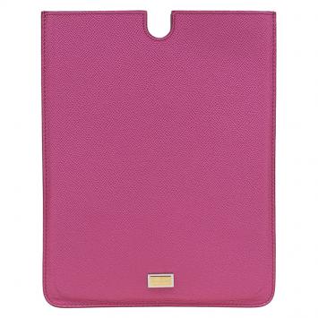 Pre Owned Dolce and Gabbana Pink Leather IPad 2 Case