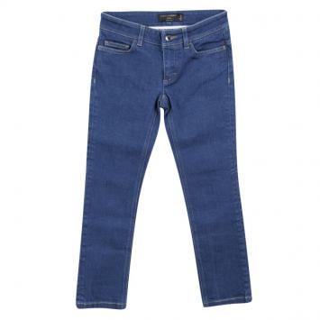 Pre Owned Dolce and Gabbana Blue Denim Stretch Skinny Cute Jeans S