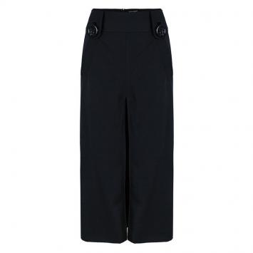 Pre Owned Dolce and Gabbana Black Midi A-Line Skirt M