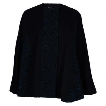 Pre Owned Dolce & Gabbana Baroque Panel Cape XS