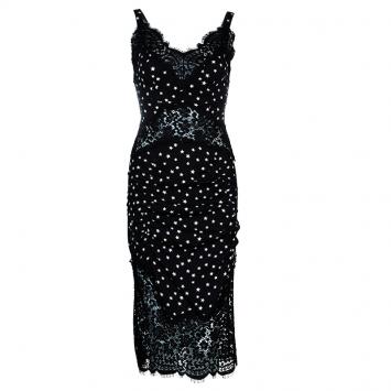 Pre Owned Dolce And Gabbana Star Print Mini Dress S