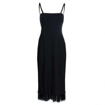 Pre Owned Dolce and Gabbana Black Bustier Dress L