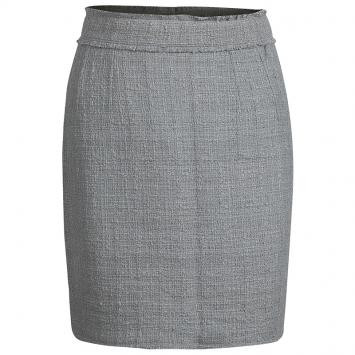 Pre Owned Dolce and Gabbana Grey Tweed Mini Skirt S