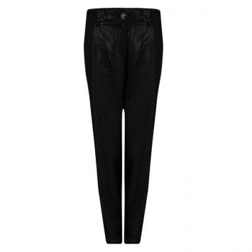Pre Owned Dolce And Gabbana Black High Waist Wide Leg Trousers L