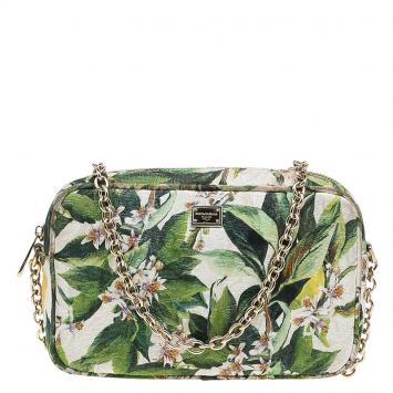 Pre Owned Dolce and Gabbana Multicolor Fabric Floral Printed Glam Shoulder Bag