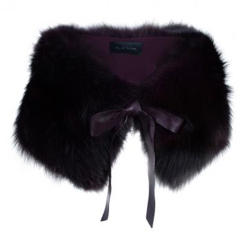 Pre Owned Elie Saab Amethyst Fox Fur Capelet OS