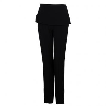 Pre Owned Elie Saab Black Peplum High Waist Trousers S