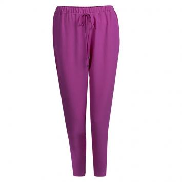 Pre Owned Elie Tahari Pink Elasticized Waist Straight Cut Pants S