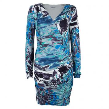 Pre Owned Emilio Pucci Multicolor Long Sleeve Dress M