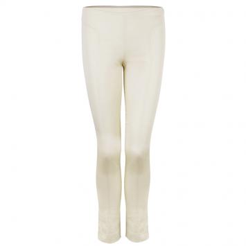 Pre Owned Emporio Armani Beige Silk Trouser S