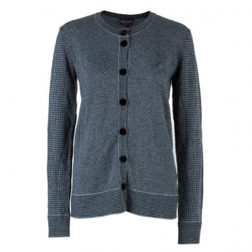 Pre Owned Emporio Armani Grey Cardigan M