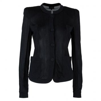 Pre Owned Emporio Armani Black Cardigan M