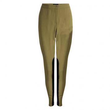 Pre Owned Emporio Armani Green Paneled Trousers S