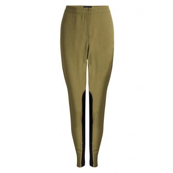 Pre Owned Emporio Armani Green Paneled Trousers M